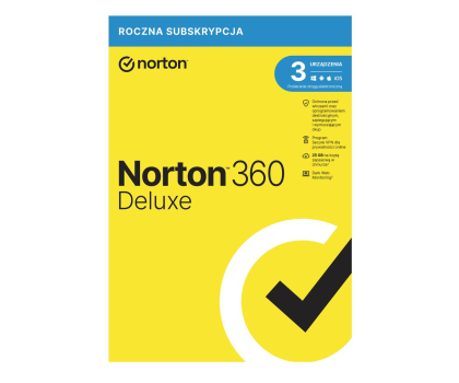Program antywirusowy NortonLifeLock 360 Deluxe 3st. (12m.) ESD